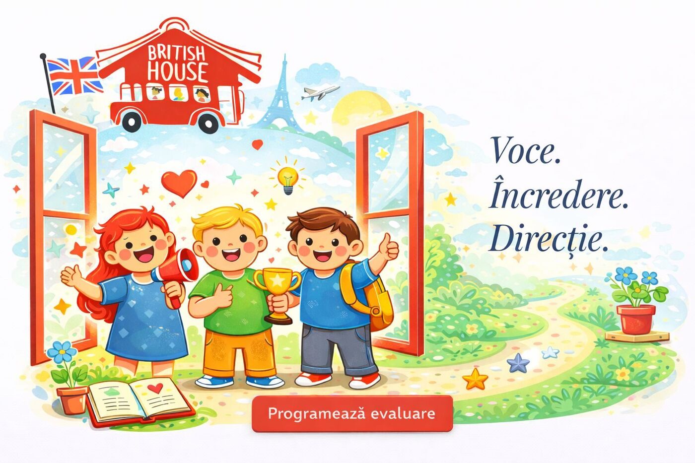 Copii în cadrul activităților British House
